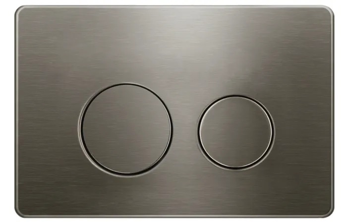 Inspire Dual Flush Plate Round Gun Metal Stainless KL27GM