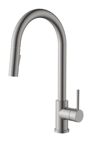 Kuchendesigner Pull Out Kitchen Mixer Brushed Nickel