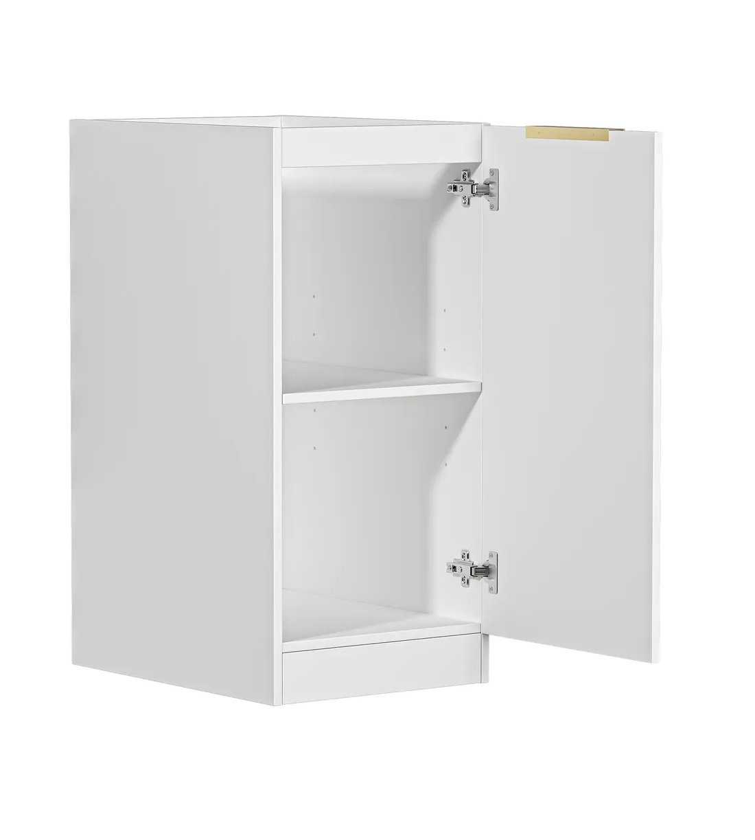 Bondi Fluted White 415mm Base Laundry Cabinet - Image 2