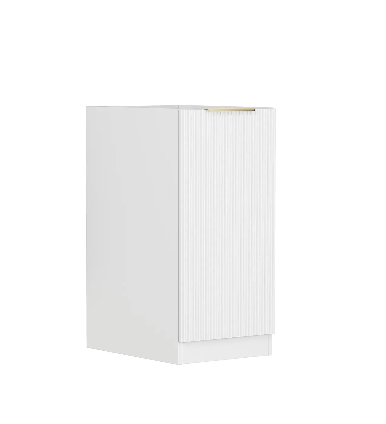 Bondi Fluted White 415mm Base Laundry Cabinet - Image 3