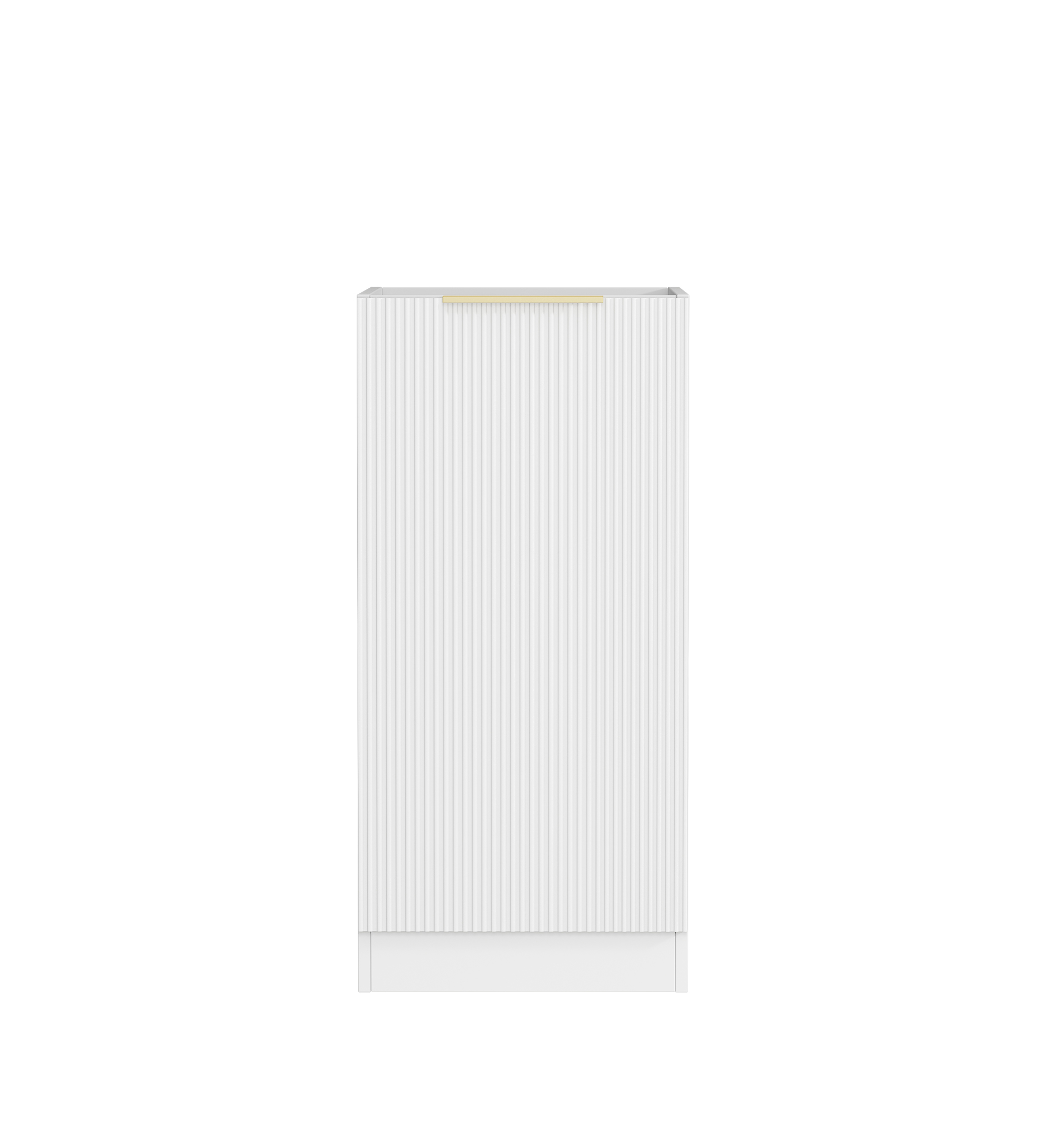 Bondi Fluted White 415mm Base Laundry Cabinet