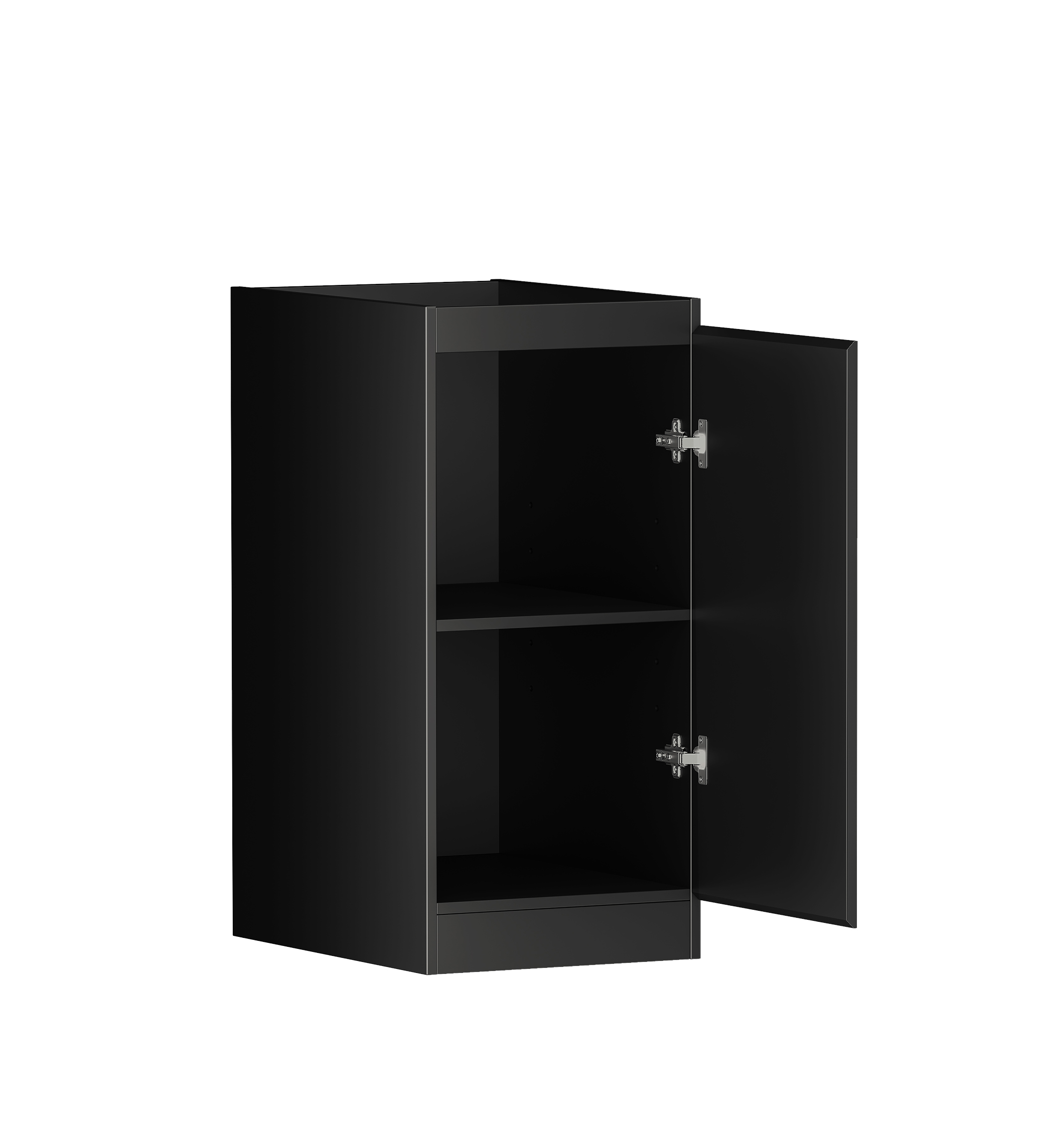 Hampshire Matte Black 415mm Base Laundry Cabinet - Image 2