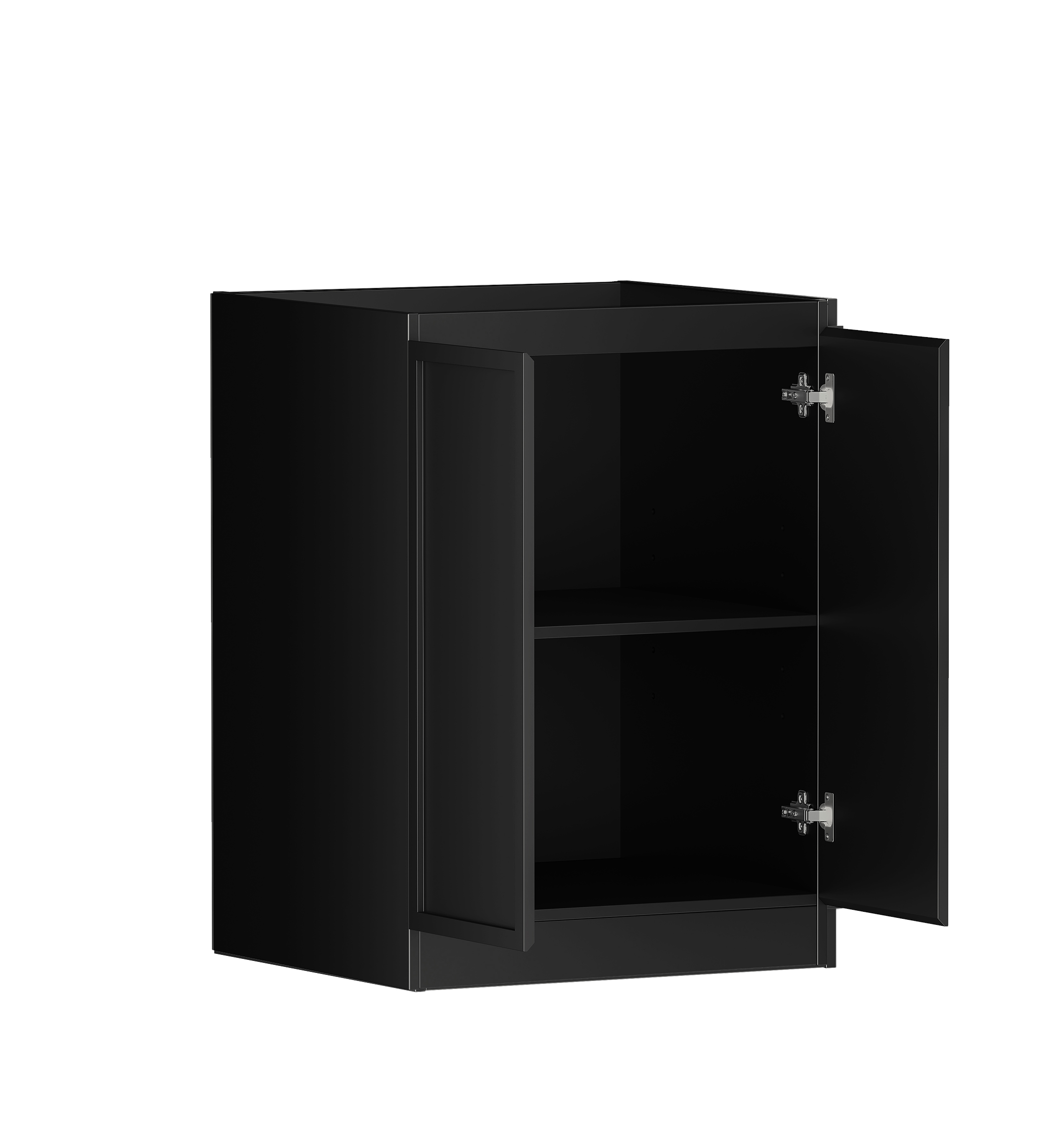 Hampshire Matte Black 630mm Base Laundry Cabinet - Image 2