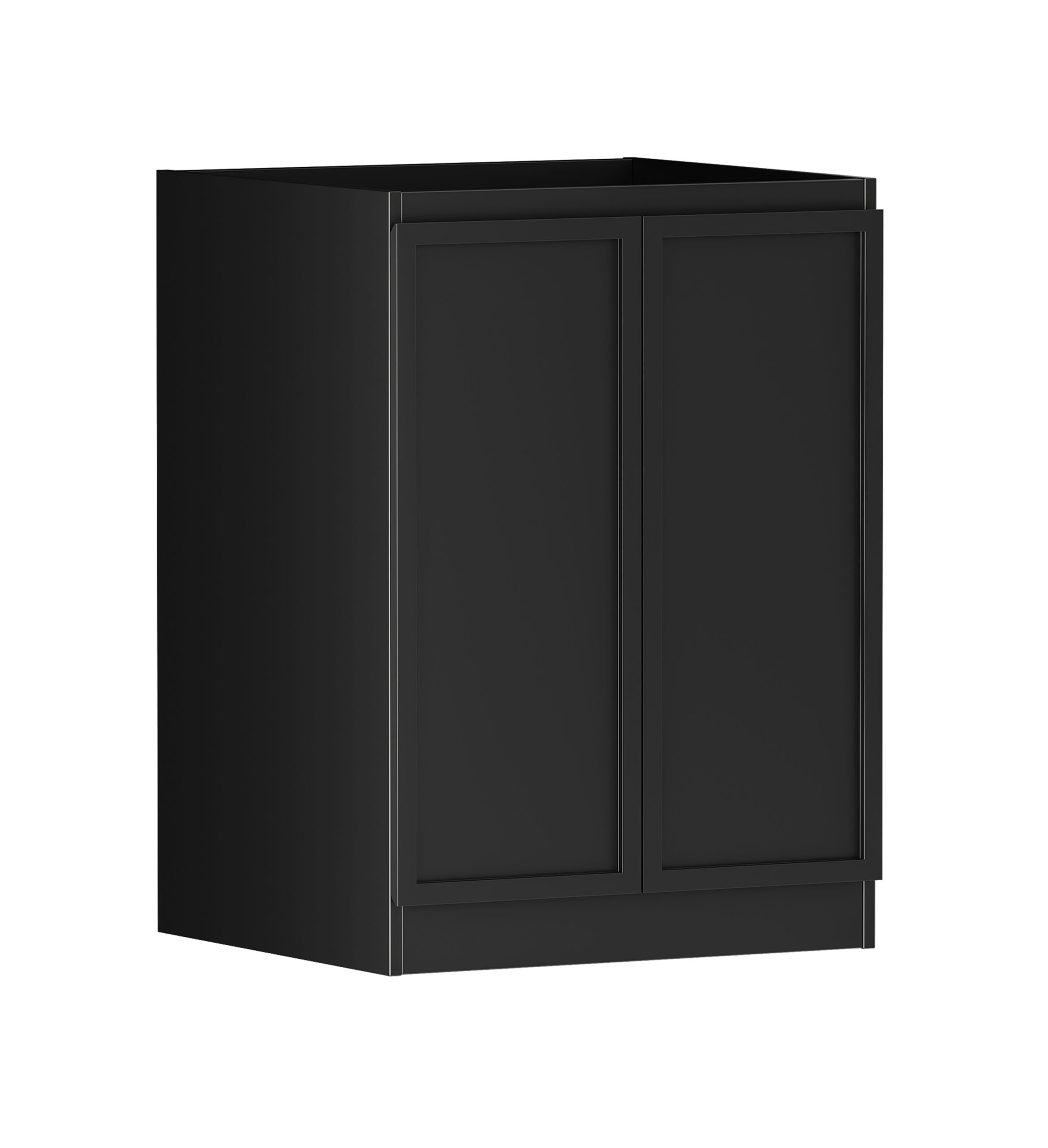Hampshire Matte Black 630mm Base Laundry Cabinet - Image 3