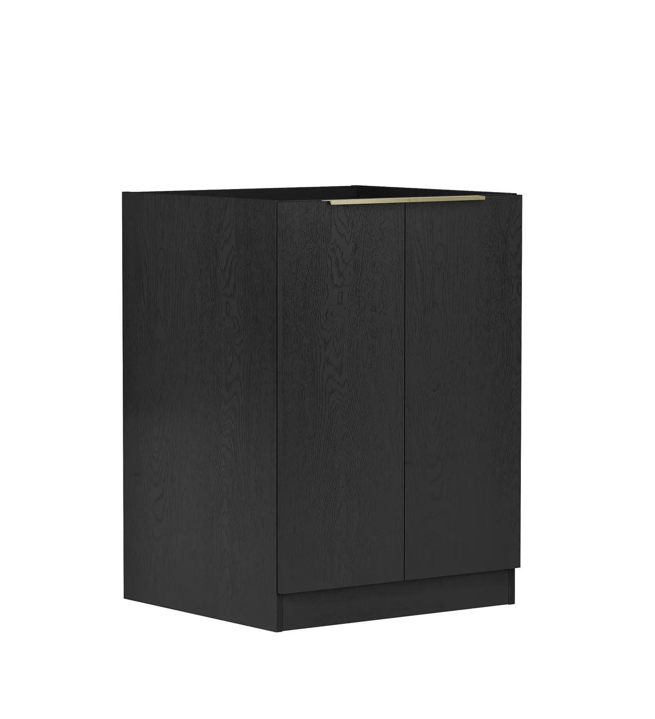 Byron Black Oak 630mm Base Laundry Cabinet - Image 2