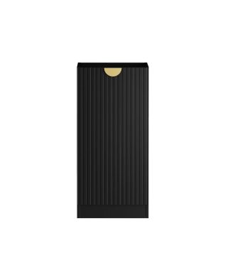 Marlo Fluted Black 415mm Base Laundry Cabinet