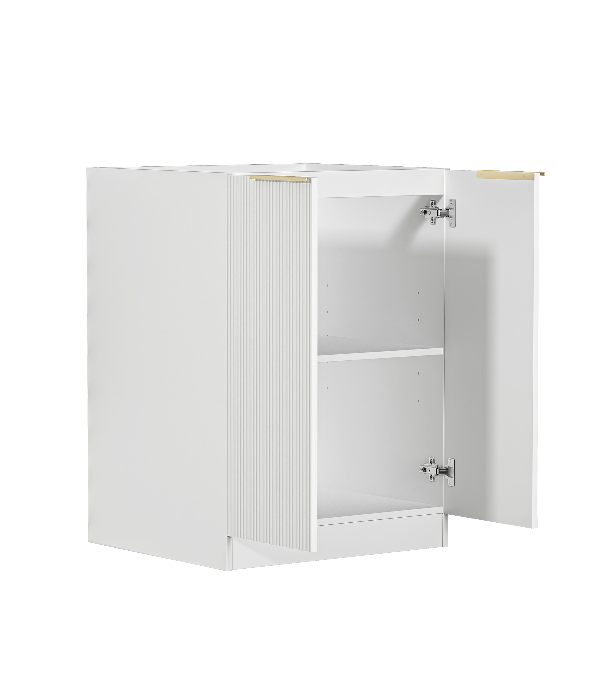 Noosa Fluted White 630mm Base Laundry Cabinet - Image 2