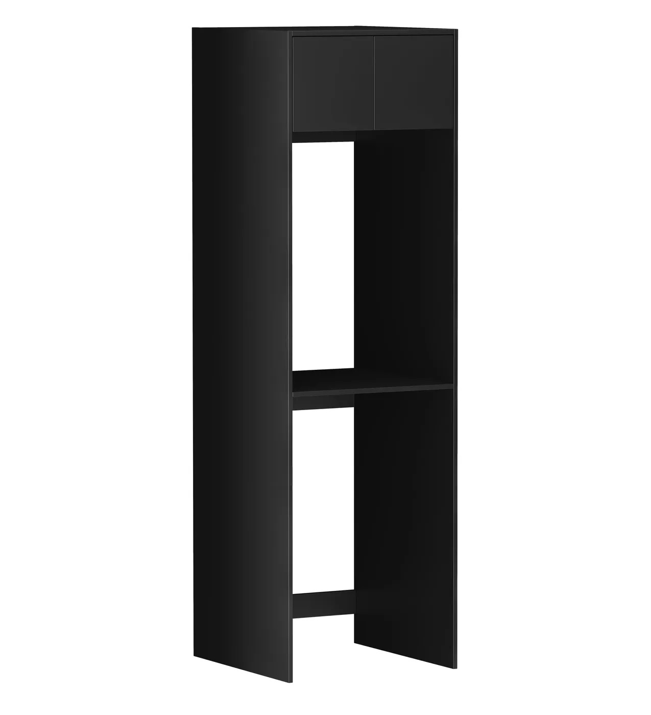 Hampshire Matte Black 2100mm Tall Washing Machine Cabinet - Image 3