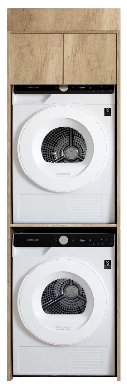 Byron Natural Oak 2100mm Tall Washing Machine Cabinet - Image 2
