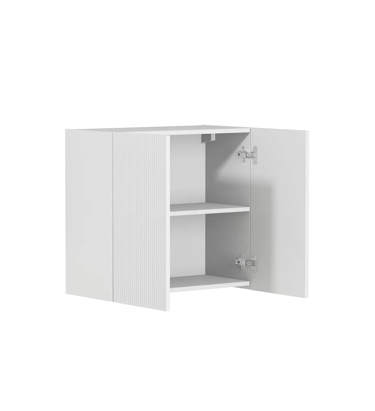 Bondi Fluted White 630mm Wall Laundry Cabinet - Image 2