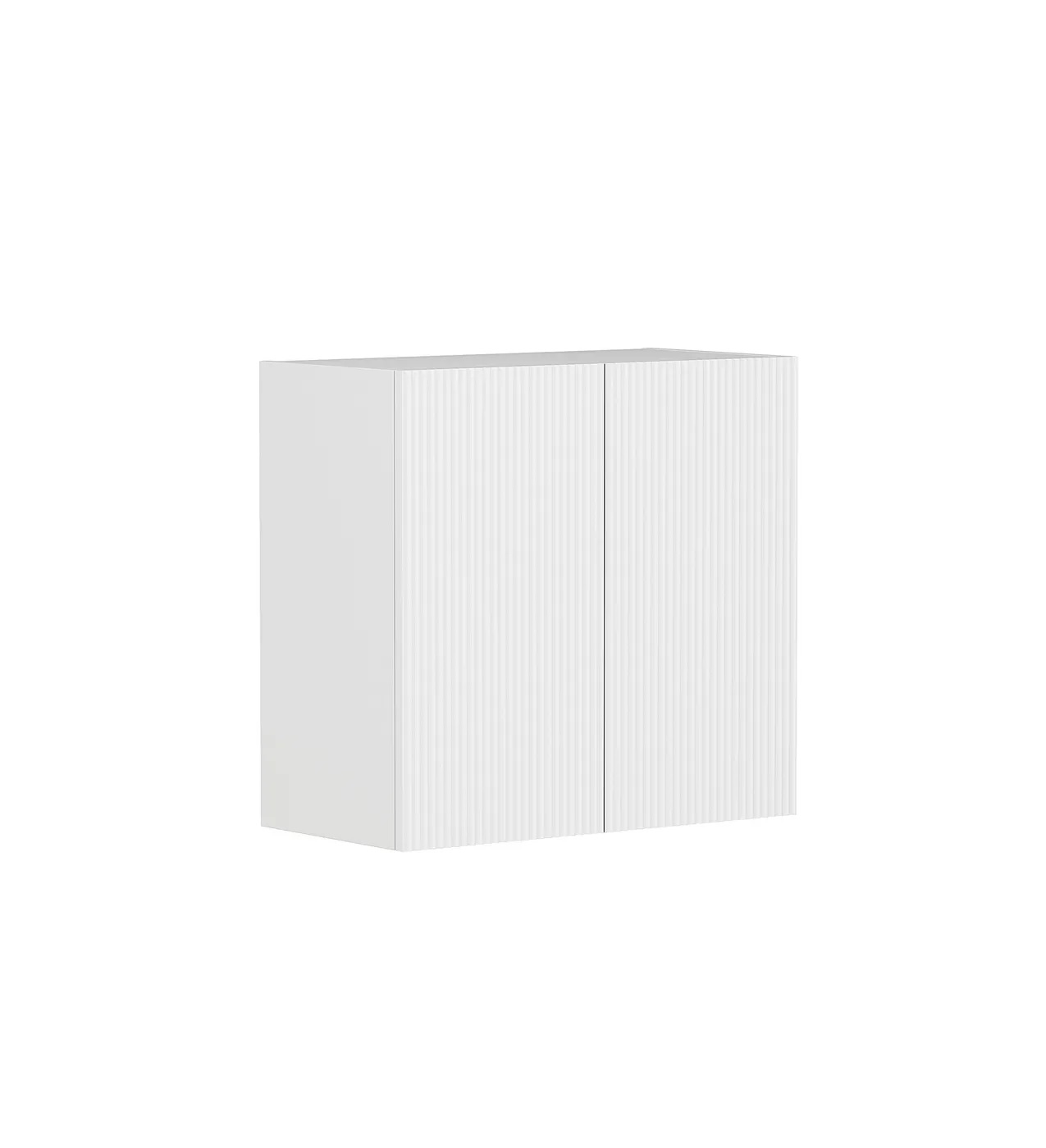 Bondi Fluted White 630mm Wall Laundry Cabinet - Image 3