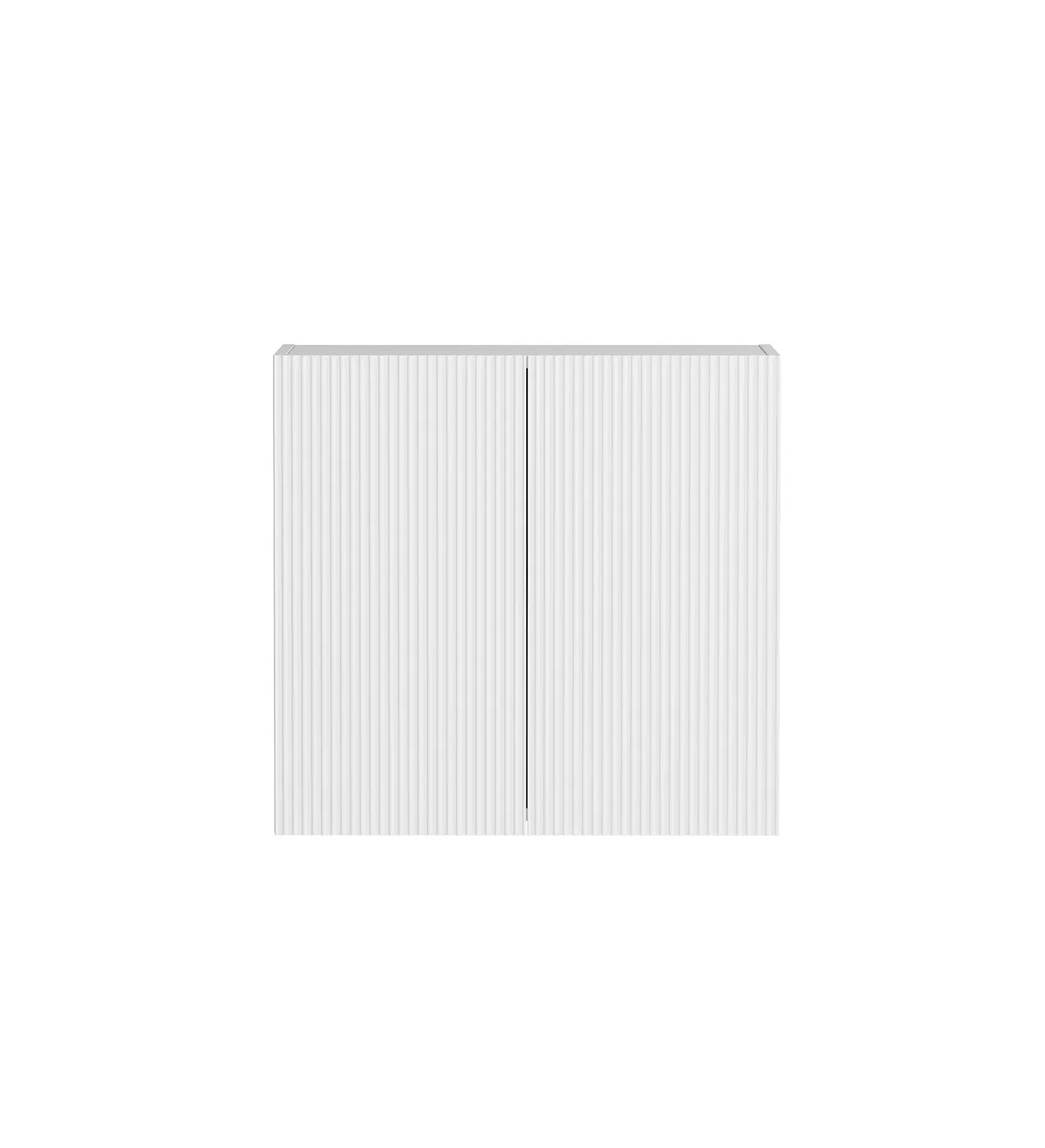 Bondi Fluted White 630mm Wall Laundry Cabinet
