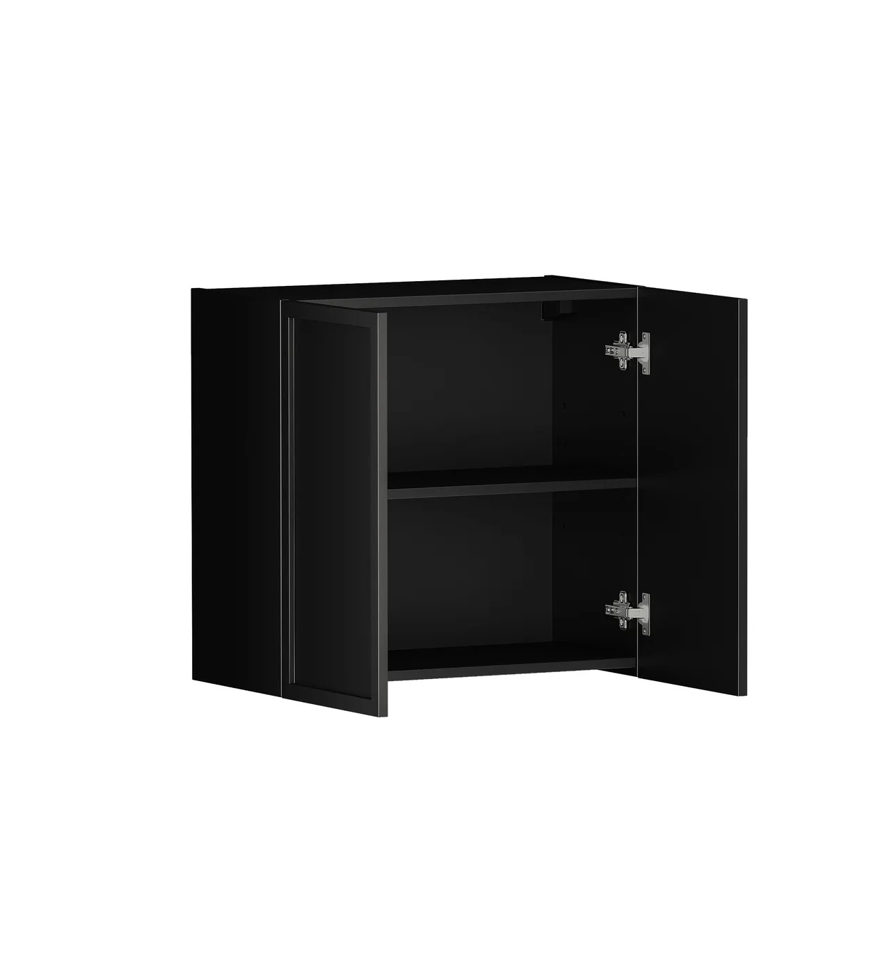 Hampshire Matte Black 630mm Wall Laundry Cabinet - Image 2