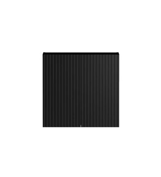 Marlo Fluted Black 630mm Wall Laundry Cabinet