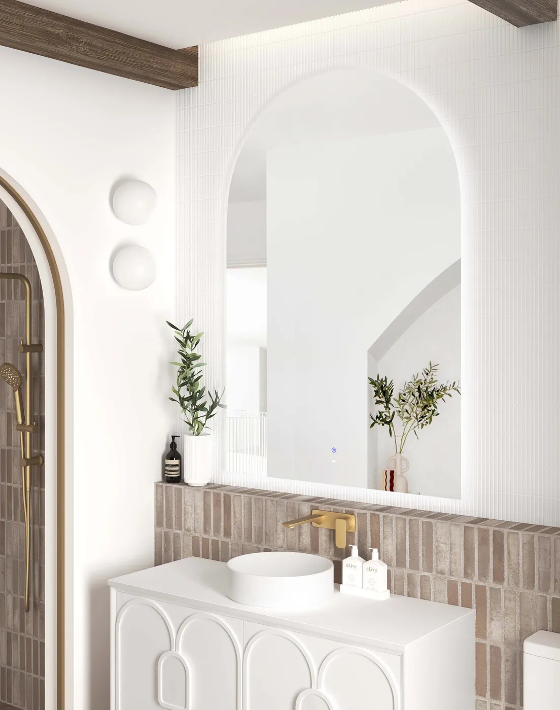 Archie Frameless Led Mirror 1500 x 1000 - Image 2