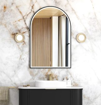 Archie Black Metal Frame LED Mirror 1200 x 800