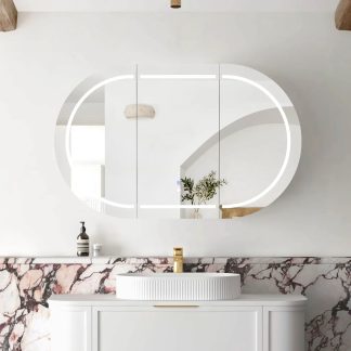 Bondi Led Shaving Cabinet White 1200 x 750 Premium Edition