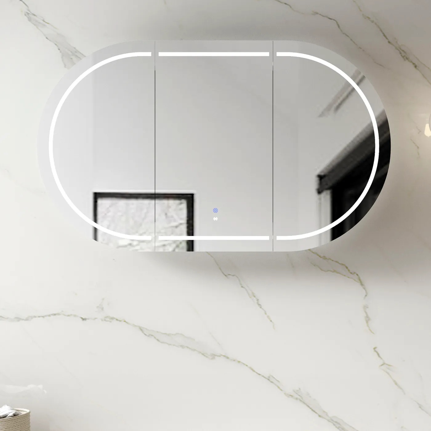 Bondi Led Shaving Cabinet 1500 x 900 White Premium Edition - Image 3