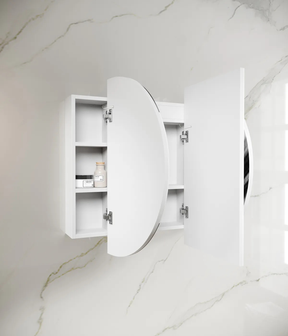 Bondi Led Shaving Cabinet 1500 x 900 White Premium Edition - Image 2