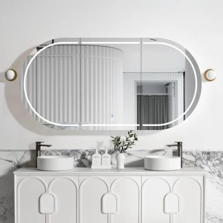 Bondi Led Shaving Cabinet 1800 x 900 White Premium Edition
