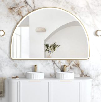 Moonlight Archie Gold Metal Frame Led Mirror 1000 x 1500