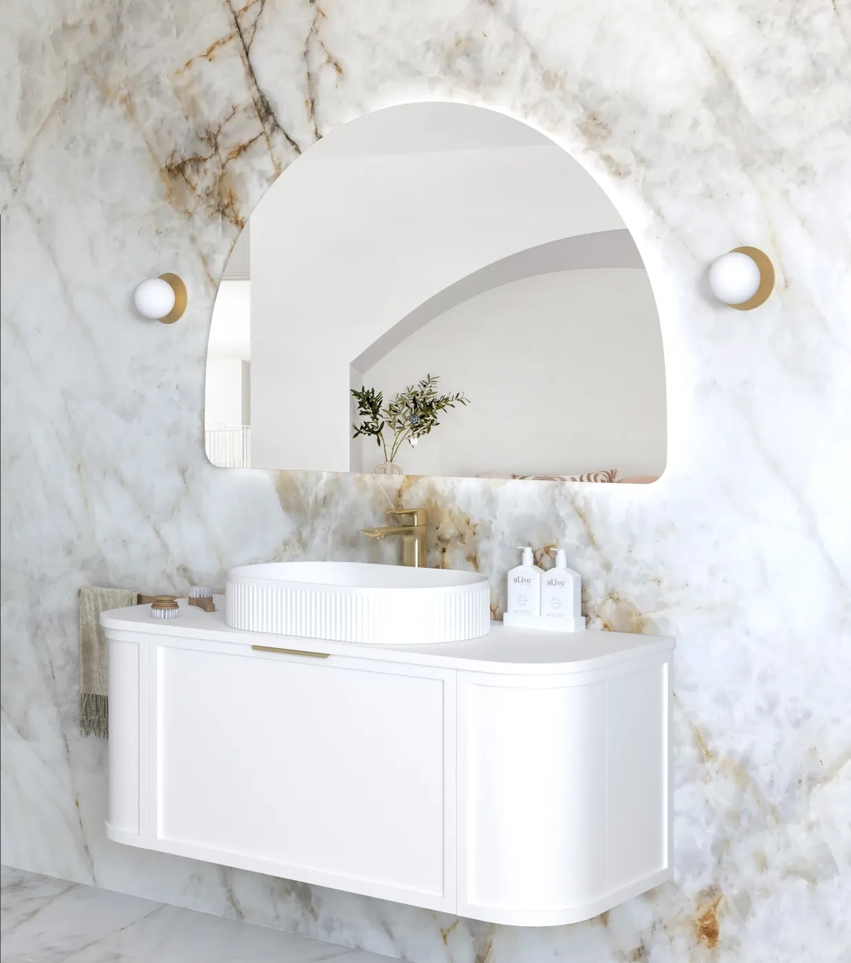 Moonlight Archie Frameless Led Mirror 800 x 1200 - Image 2