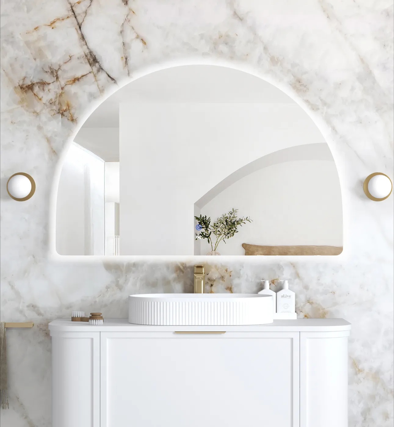 Moonlight Archie Frameless Led Mirror 800 x 1200