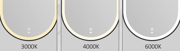 Noosa Black Metal Frame Led Tuffi Mirror 900 x 450 - Image 4