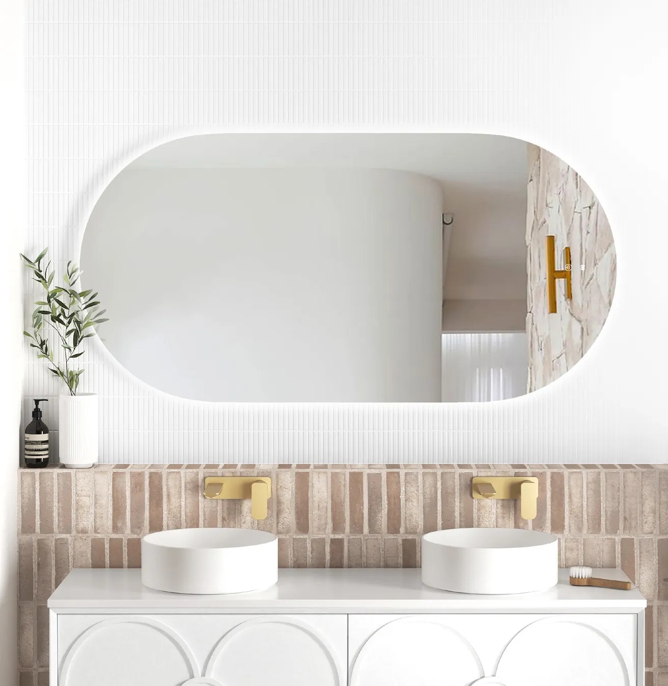 Noosa Frameless Tuffi Led Mirror 1500 x 750