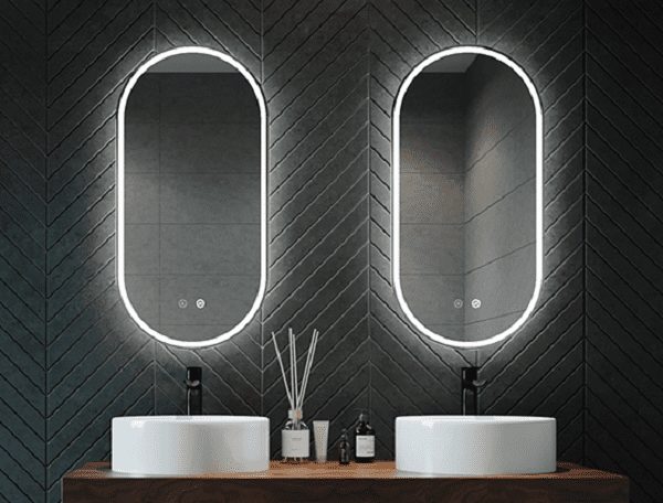 Noosa Frameless Tuffi Led Mirror 900 x 450 - Image 3