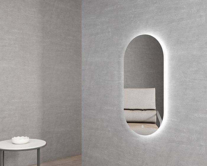 Noosa Frameless Tuffi Led Mirror 900 x 450 - Image 7