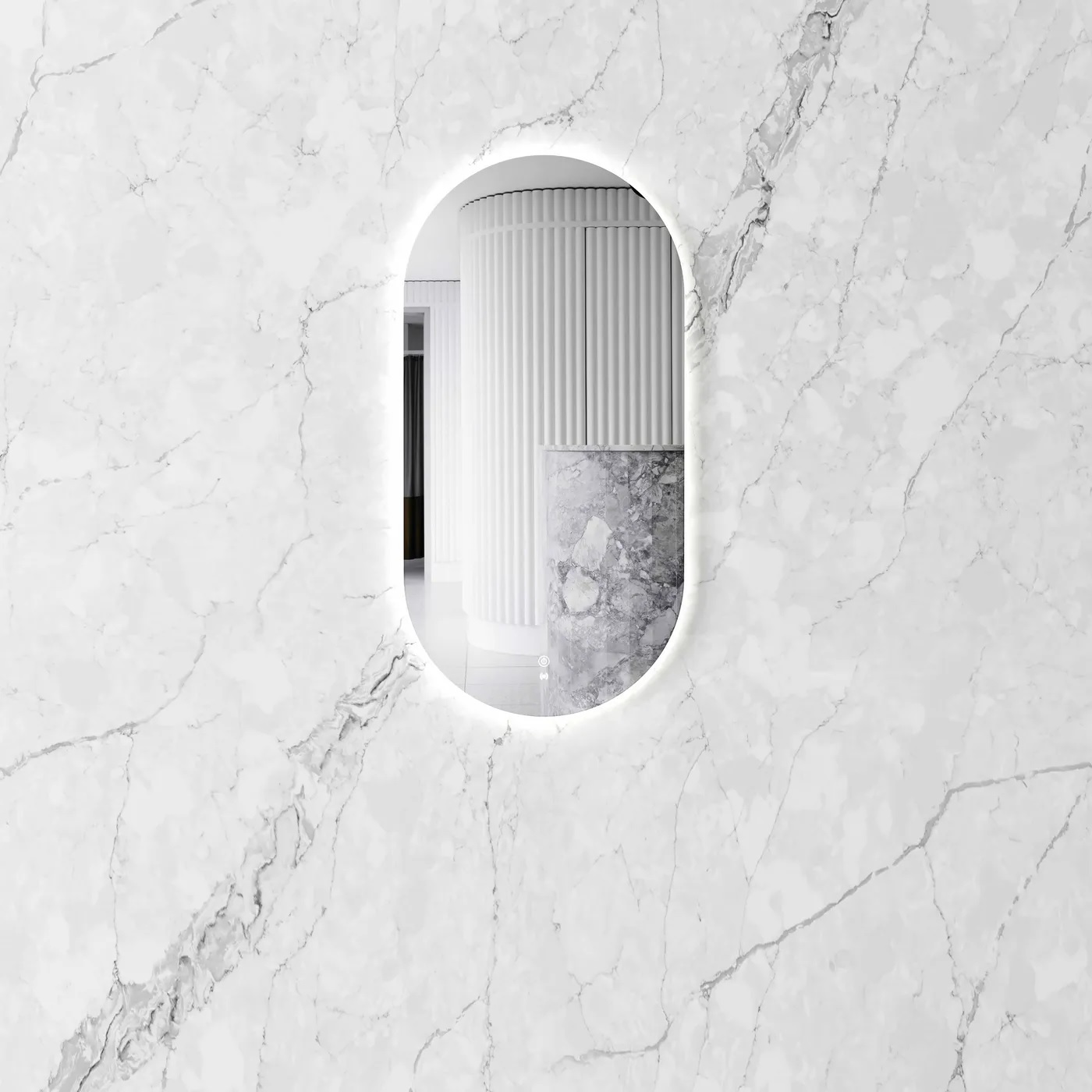 Noosa Frameless Tuffi Led Mirror 900 x 450