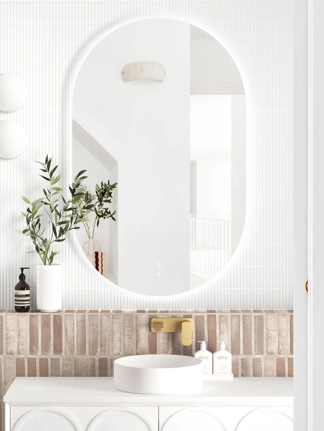 Noosa Frameless Tuffi Led Mirror 900 x 600