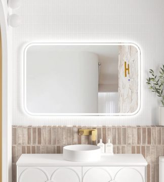 Newport Frameless Tuffi Led Mirror 1200 x 750