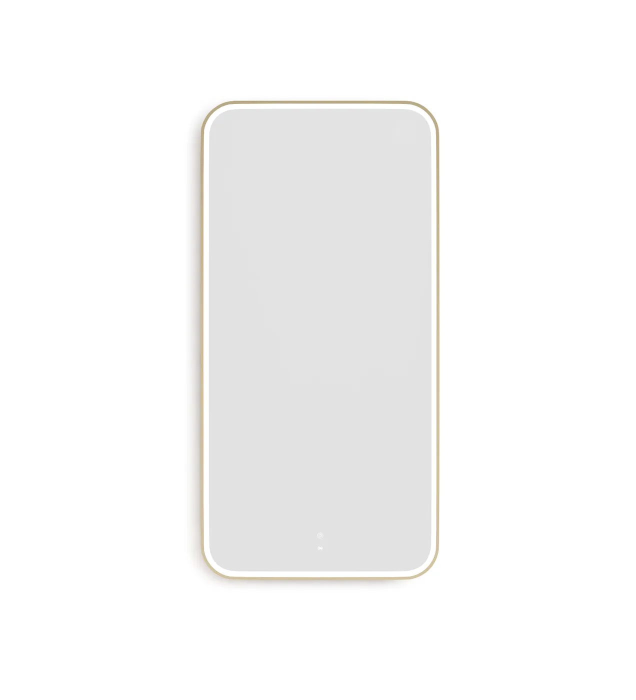 Newport Gold Metal Frame Led Mirror 1500 x 750 - Image 3