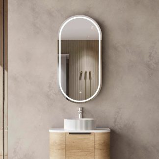 Noosa Led Shaving Cabinet 450 x 900 Natural Oak