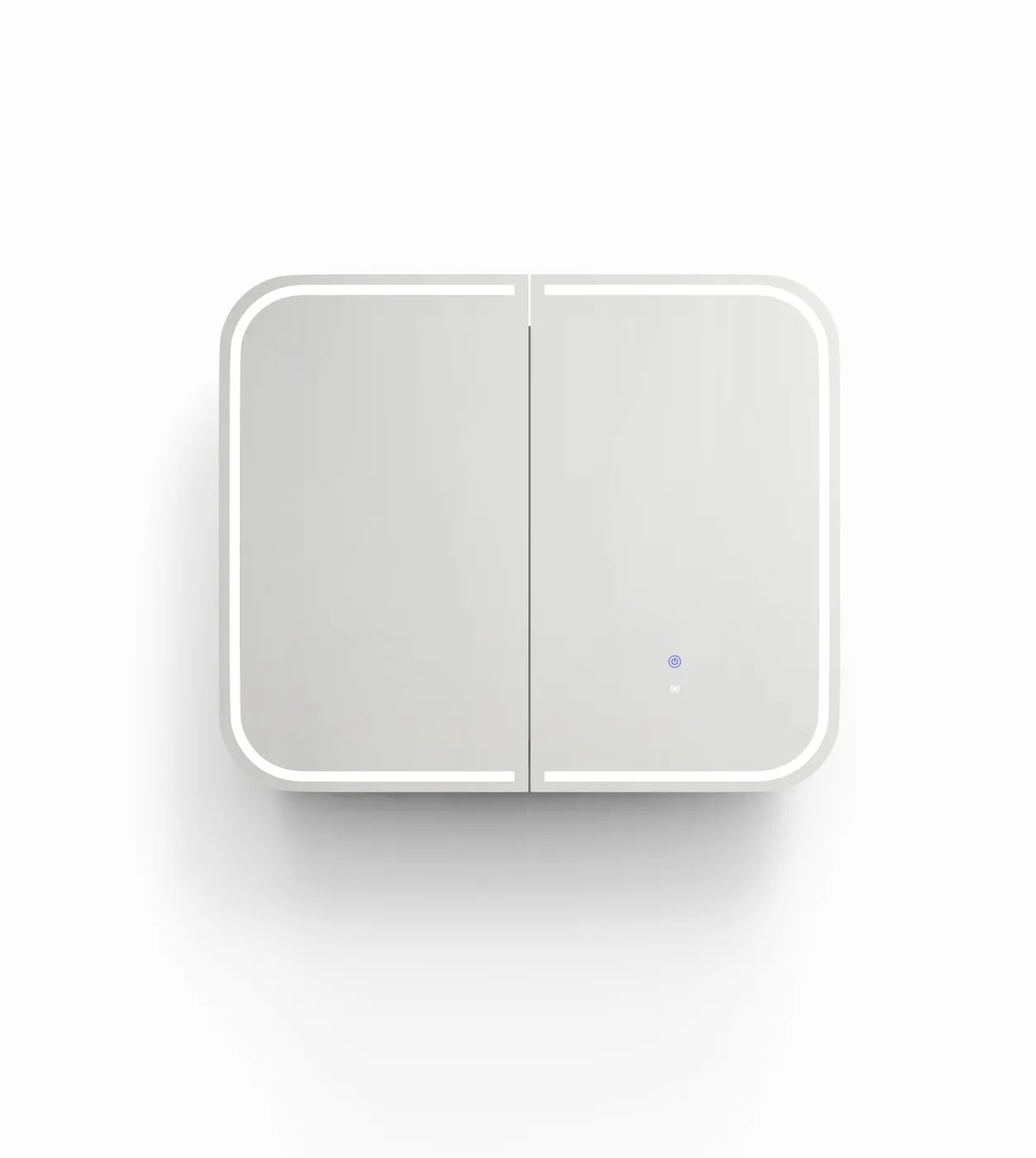 Newport Led Shaving Cabinet 900 x 750 Matte White Premium Edition - Image 5