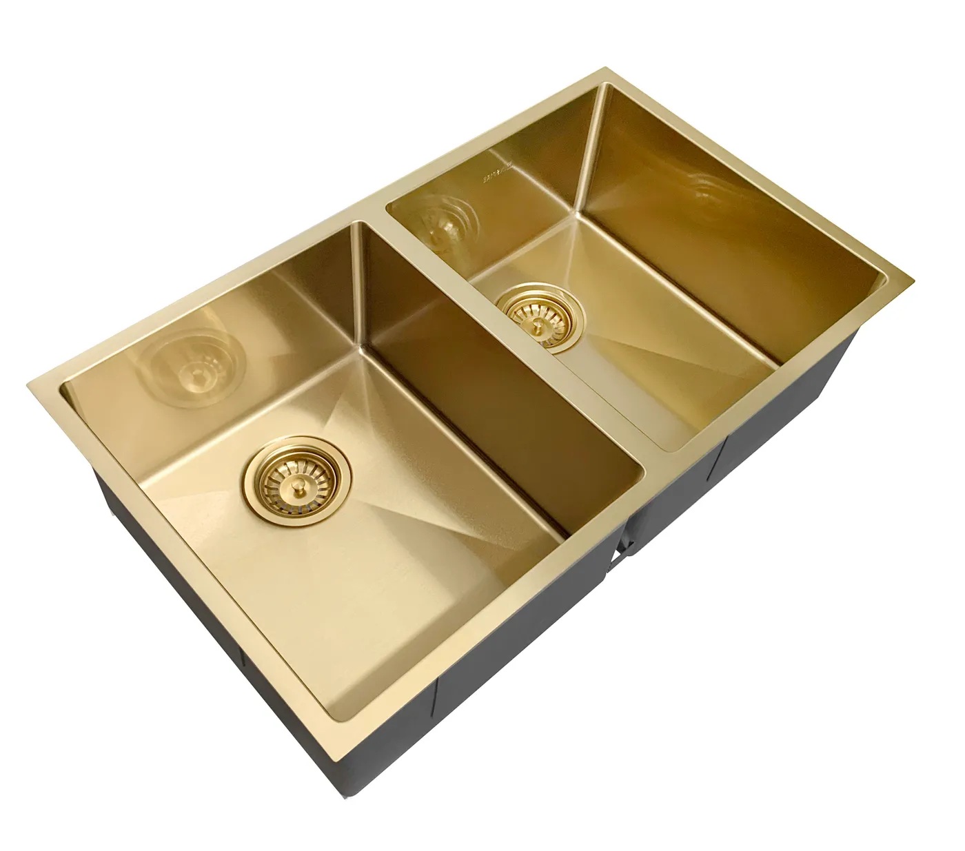 Arte Sink Stainless Steel Brushed Gold 2 x 30L - Image 2