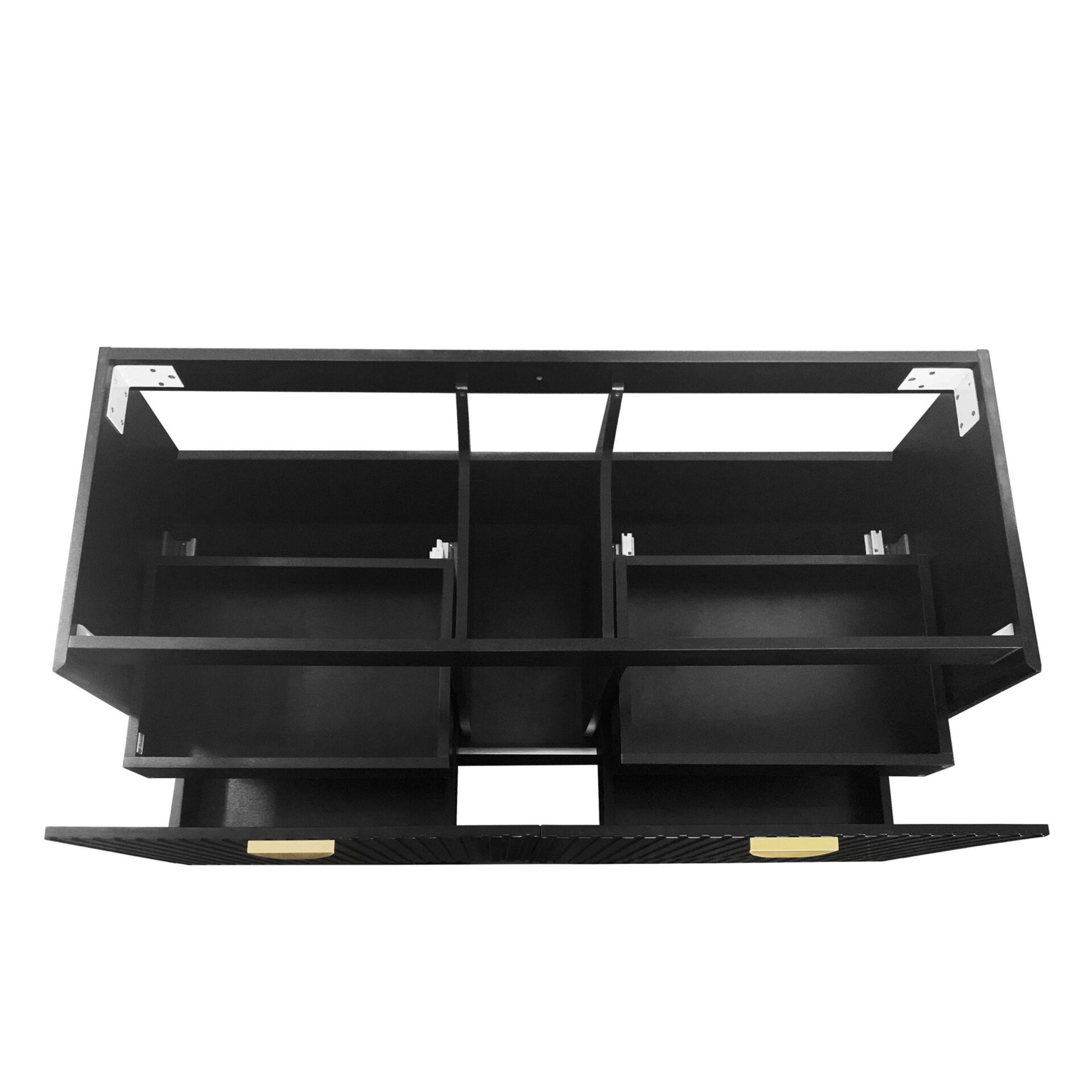 Marlo Wave Matte Black 1200 Free Standing Vanity - Image 2