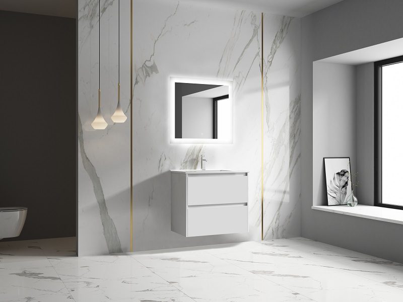 Malibu PVC 750 Vanity Finger Pull Wall Hung - Image 4