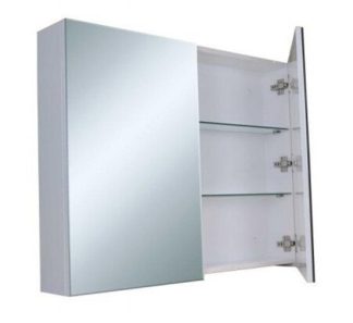 PVC Shaving Mirror Cabinet 900 Pencil Edge