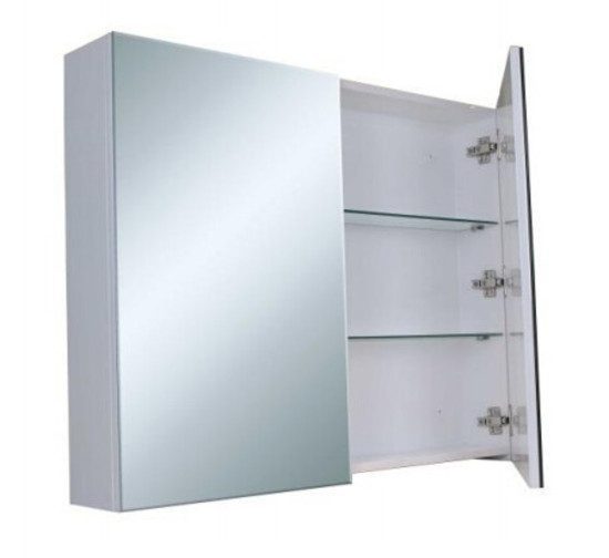 PVC Shaving Mirror Cabinet 1500 Pencil Edge - Image 3