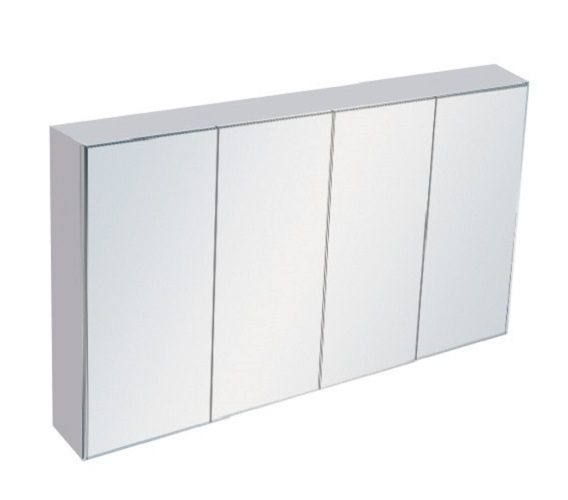 PVC Shaving Mirror Cabinet 1500 Pencil Edge