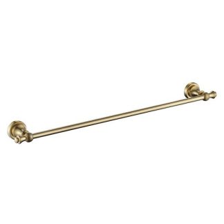 Medoc Single Towel Rail 600mm Brushed Bronze