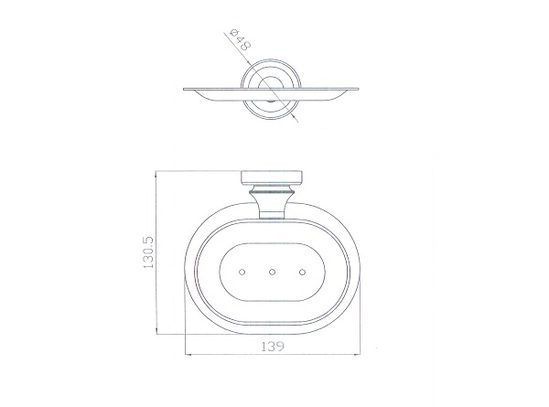 Medoc Soap Dish Brushed Nickel - Image 2