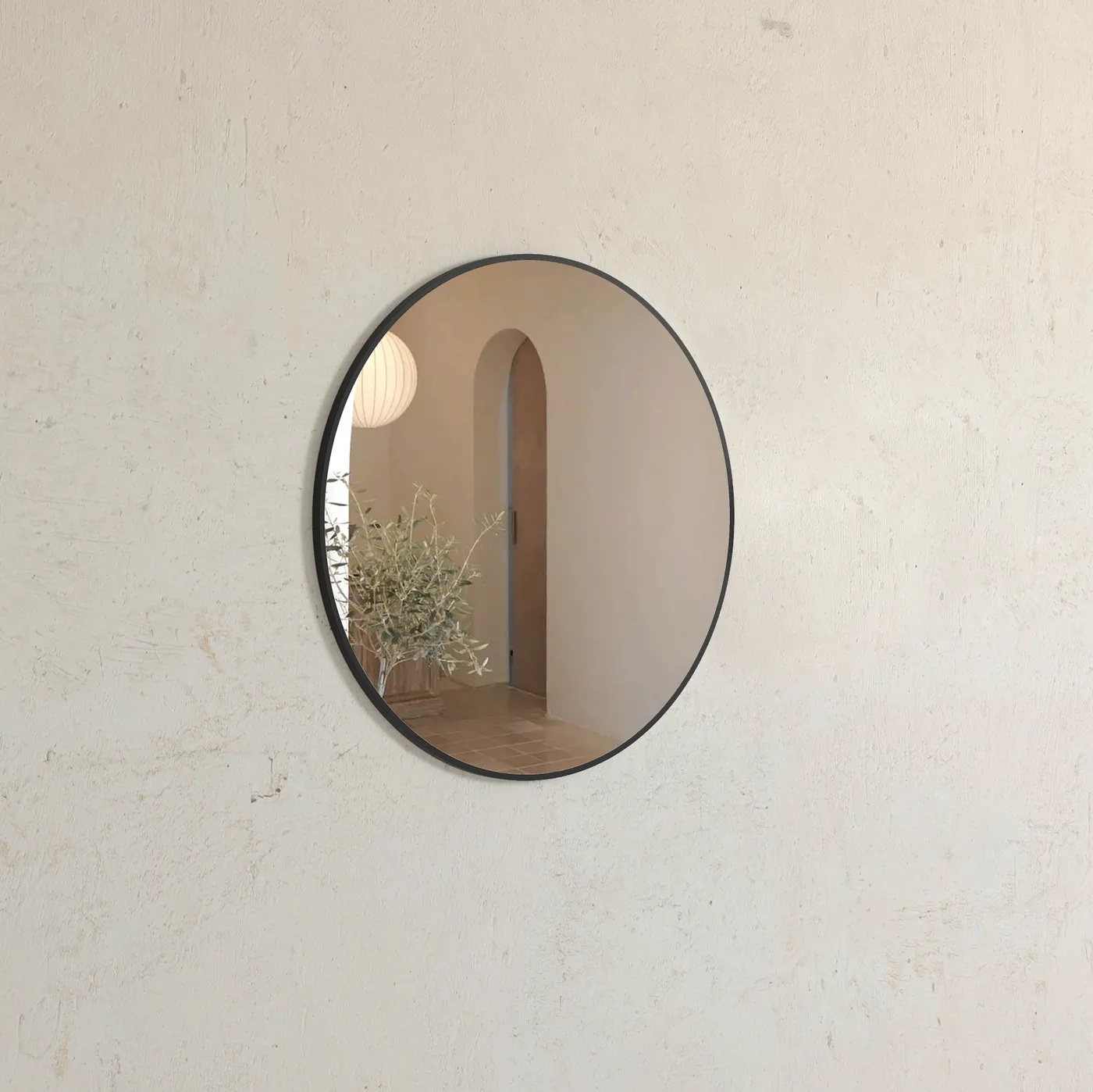 London Matte Black Framed Mirror - Image 2