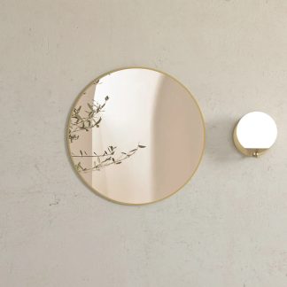 London Brushed Gold Framed Mirror