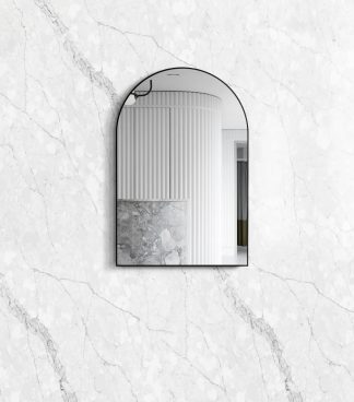 Archie Matte Black Framed Mirror