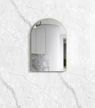 Archie Brushed Gold Framed Mirror