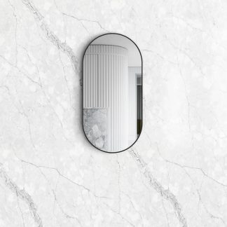 Noosa Matte Black Framed Mirror